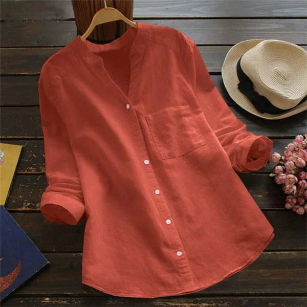 Women's Casual Loose-Fit Shirt | Relaxed Fit | Lightweight & Breathable | Versatile Everyday Blouse