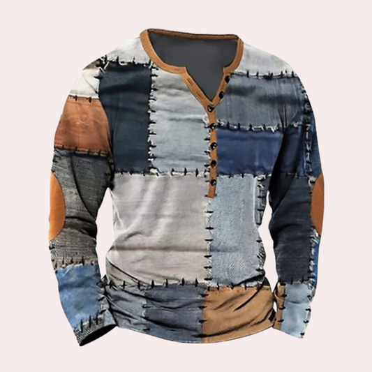 Men's Patch Design Stylish Sweater | Slim Fit | Premium Material | Multiple Colours | Casual Wear