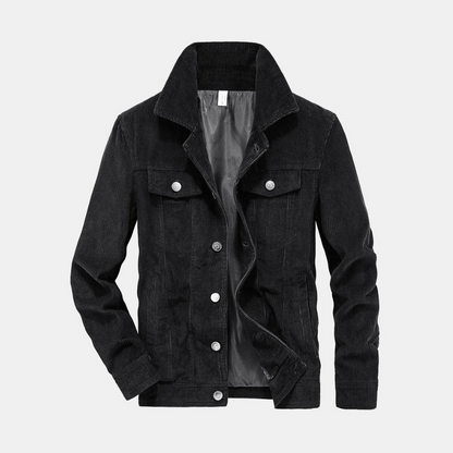 Men's Classic Corduroy Jacket | Lightweight & Breathable | Comfortable Casual Outerwear | Stretch Fit | Stylish Winter Jacket