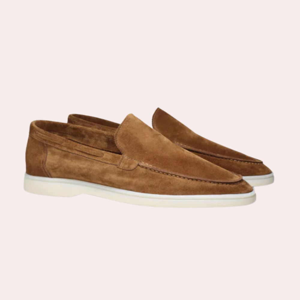 Men's Comfortable Suede Topsider Shoes | Soft Suede | Elastic Inserts | Non-Slip Sole | Casual & Semi-Formal | Trendy Footwear