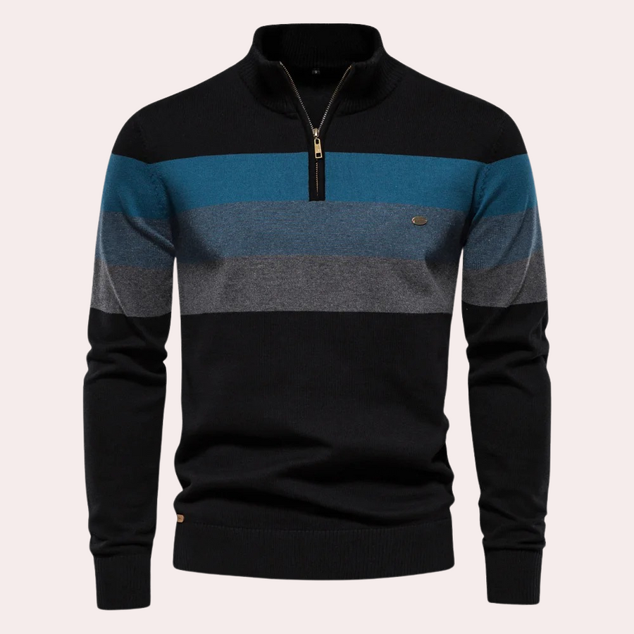 Men's Stylish Striped Sweater | Classic Fit | Lightweight & Comfortable | Casual & Smart-Casual Wear