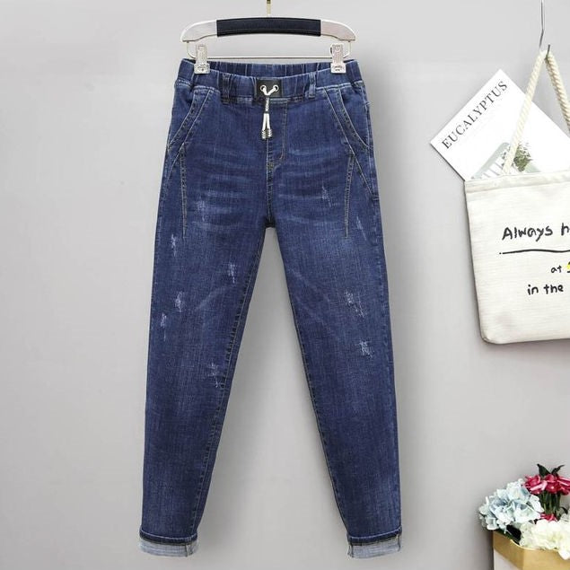 Women's High-Waisted Baggy Jeans | Relaxed Fit | Plus Size | Trendy Casual Wear