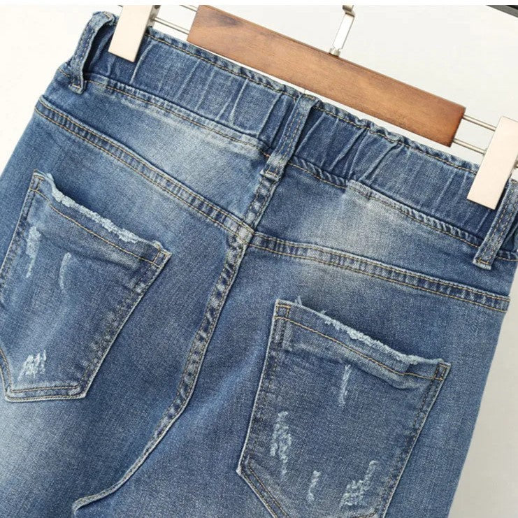 Women's High-Waisted Baggy Jeans | Relaxed Fit | Plus Size | Trendy Casual Wear