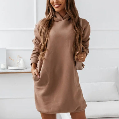 Women's Hoodie Sweater Dress | Cozy & Comfortable | Casual Fit | For Women