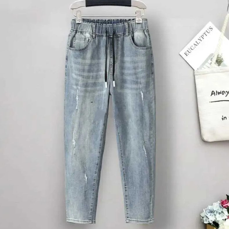 Women's High-Waisted Baggy Jeans | Relaxed Fit | Plus Size | Trendy Casual Wear