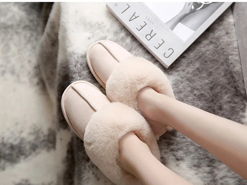 Women's Soft and Warm Slippers | Cozy Plush Design | Ideal for Winter Comfort | For Women