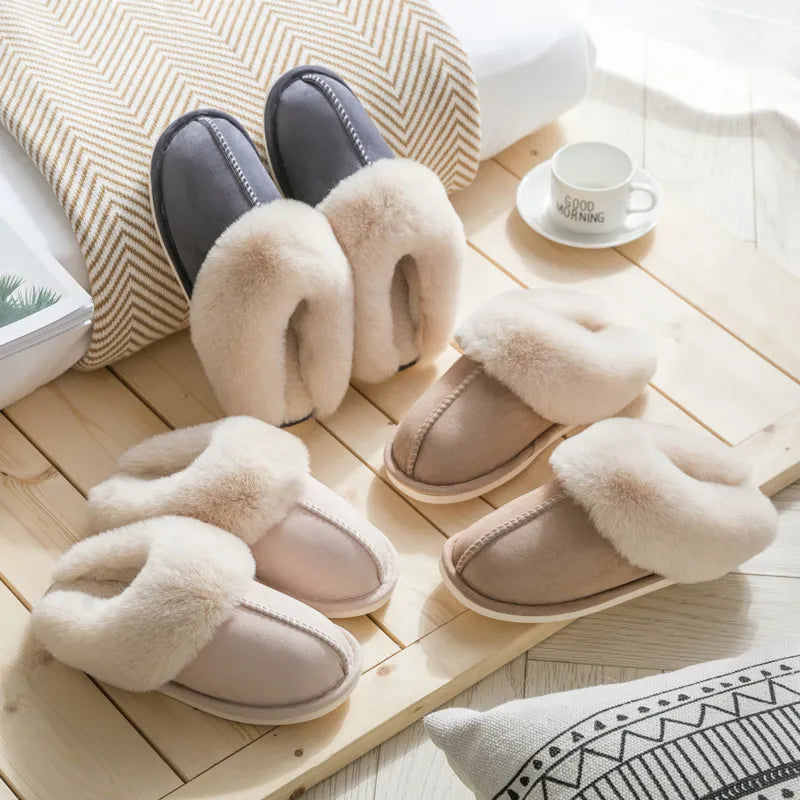 Women's Soft and Warm Slippers | Cozy Plush Design | Ideal for Winter Comfort | For Women