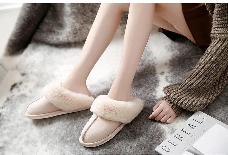 Women's Soft and Warm Slippers | Cozy Plush Design | Ideal for Winter Comfort | For Women