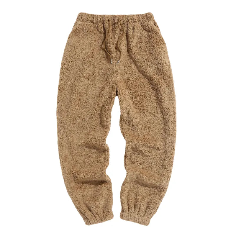 Women's Plush Loungewear Pants | Elastic Waistband | Fitted Ankles | Cargo Pockets | Soft & Cozy | Relaxed Fit