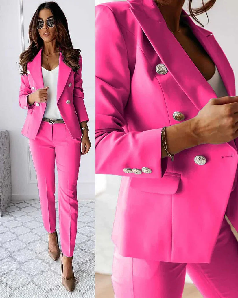 Women's Elegant Blazer Set | Tailored Fit | Professional Look | Business and Formal Attire