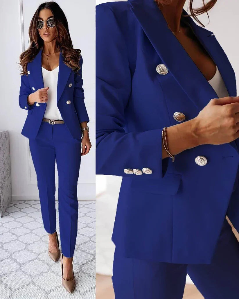 Women's Elegant Blazer Set | Tailored Fit | Professional Look | Business and Formal Attire