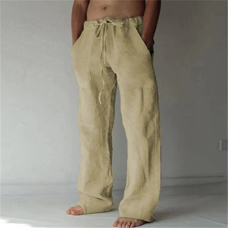 Men’s Baggy Sleek Trousers | Relaxed Fit | Breathable & Lightweight | Casual Everyday Pants