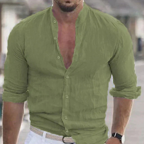 Men's Stylish Long-Sleeve Shirt | Regular Fit | Versatile & Comfortable | Casual & Formal Wear