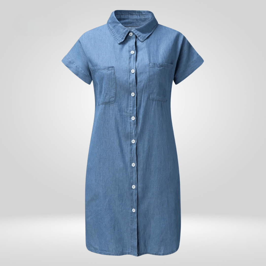 Women's Casual Shirt Dress | Loose Fit | Timeless Button-Down Style