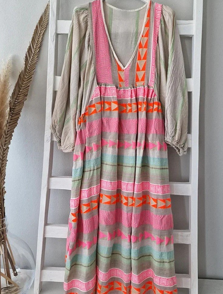 Women's Vibrant Loose Dress | Relaxed Fit | Lightweight & Breathable | Casual & Summer Wear