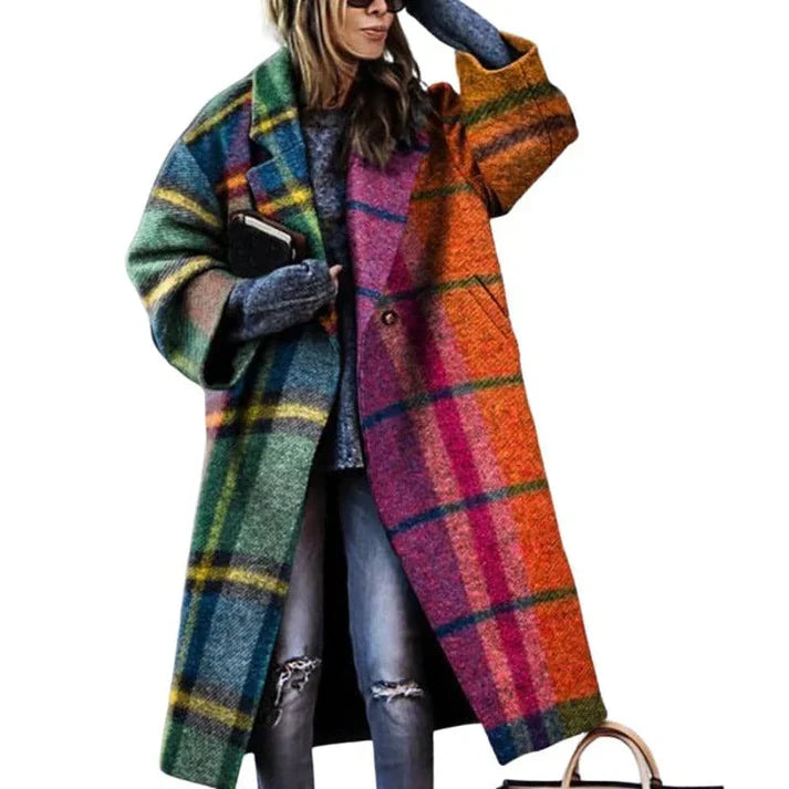 Women's Elegant Long Coat | Flattering Fit | Warm & Stylish | Timeless Outerwear