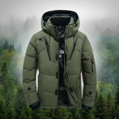 Men's Down Parka with Removable Hood | Warm & Wind-Resistant | Winter Essential