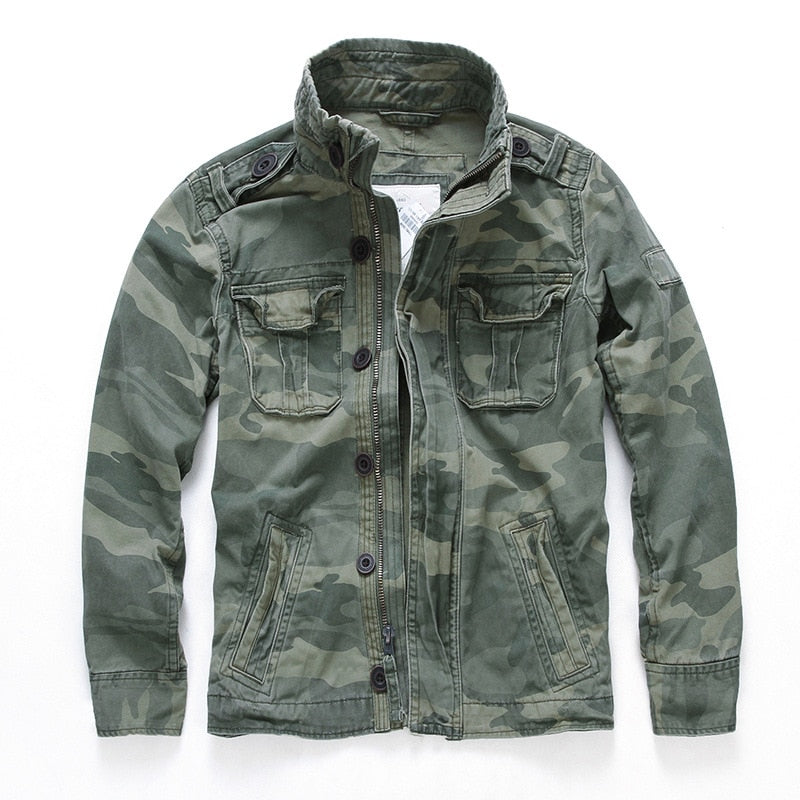 Men's Military Camouflage Jacket | Outdoor & Windproof | Warm & Durable | Relaxed Fit