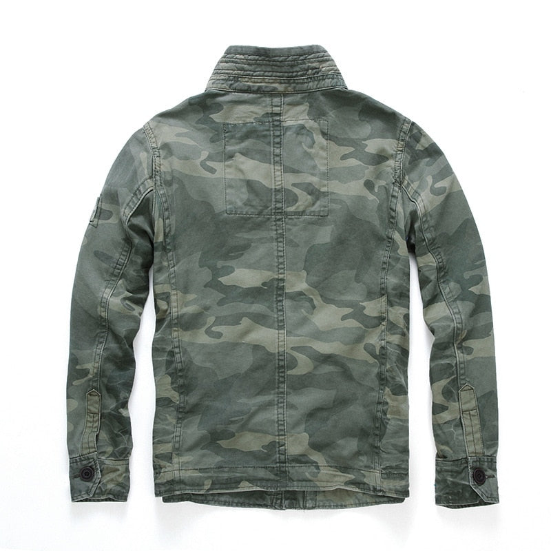 Men's Military Camouflage Jacket | Outdoor & Windproof | Warm & Durable | Relaxed Fit