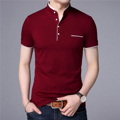 Men's Fitted Casual Polo Shirt | Slim Fit | Lightweight & Breathable | Versatile for All Seasons | Modern Design for Men