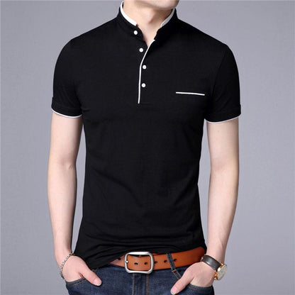 Men's Fitted Casual Polo Shirt | Slim Fit | Lightweight & Breathable | Versatile for All Seasons | Modern Design for Men