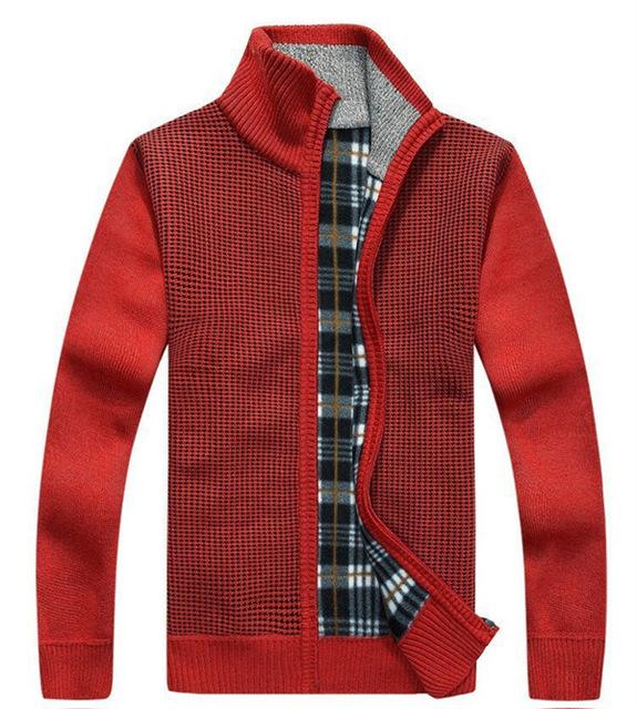 Men's Knitted Cardigan Sweater | Classic Fit | Warm & Comfortable | Zipper Front | Casual & Business Wear