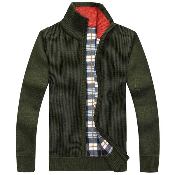 Men's Knitted Cardigan Sweater | Classic Fit | Warm & Comfortable | Zipper Front | Casual & Business Wear