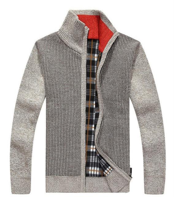 Men's Knitted Cardigan Sweater | Classic Fit | Warm & Comfortable | Zipper Front | Casual & Business Wear