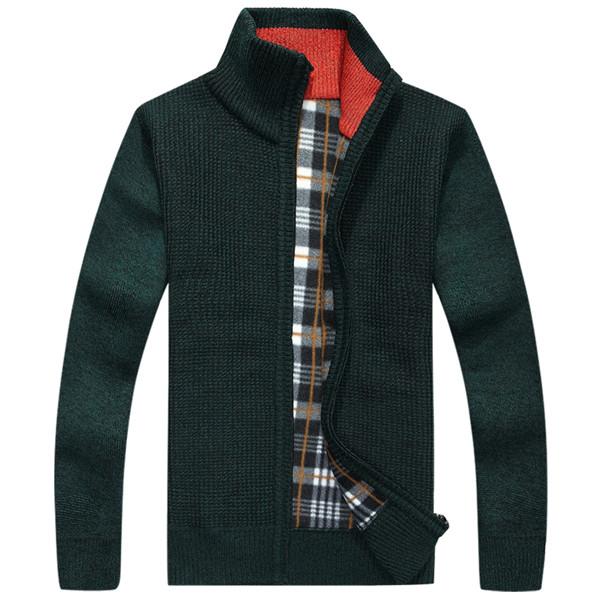 Men's Knitted Cardigan Sweater | Classic Fit | Warm & Comfortable | Zipper Front | Casual & Business Wear