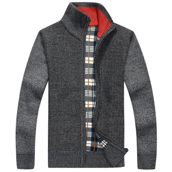 Men's Knitted Cardigan Sweater | Classic Fit | Warm & Comfortable | Zipper Front | Casual & Business Wear