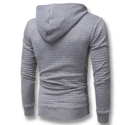 Men's Hooded Pullover Outwear Sweater | Zipper Detail | Ribbed Cuffs | Casual & Sportswear