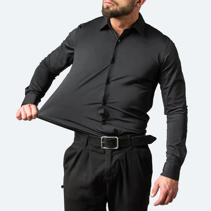 Men's Stretch Comfort Wrinkle-Resistant Shirt | Regular Fit | Easy Care | Durable