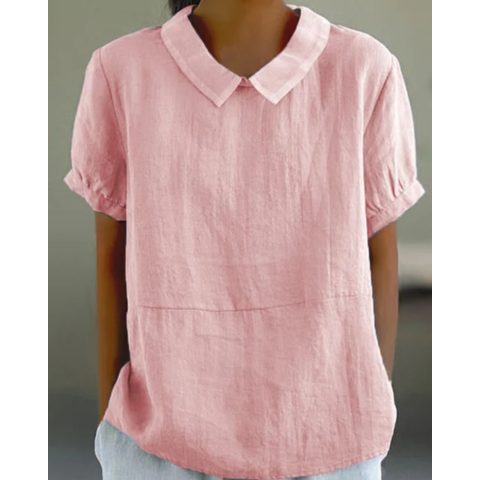 Women's Classic Solid Color Top | Relaxed Fit | Versatile & Stylish