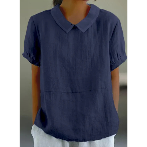 Women's Classic Solid Color Top | Relaxed Fit | Versatile & Stylish