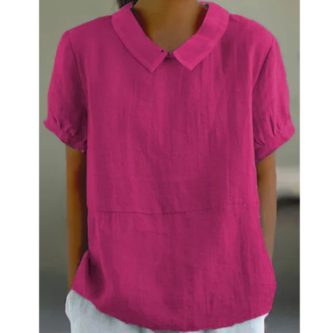 Women's Classic Solid Color Top | Relaxed Fit | Versatile & Stylish